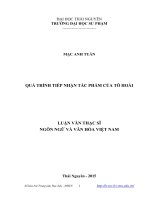 Quá trình tiếp nhận tác phẩm của Tô Hoài
