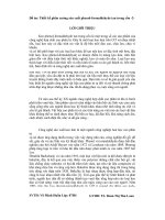 Thiết kế phân xưởng sản xuất phenol formaldehyde tan trong cồn 