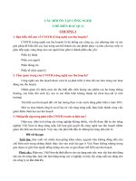 Đề cương ôn tập công  nghệ sau thu hoạch rau quả 2013 ngành công nghệ sinh học