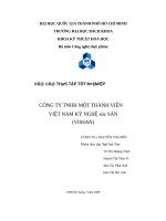 Thực tập tại công ty TNHH một thành viên việt nam kỹ nghệ súc sản (VISSAN) 