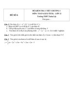 Đề kiểm tra 1 tiết môn toán lớp 12 phần giải tích chương 1 đề 4 