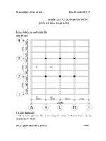 Thiết kế sàn sườn bê tông cốt thép toàn khối cơ bản loại dầm 