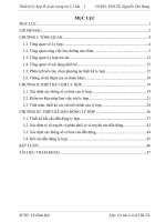 Thiết kế ly hợp Ô tô tải trọng tải 5,5 tấn 