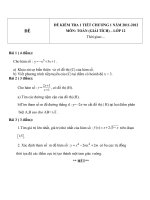 Đề kiểm tra 1 tiết môn toán lớp 12 phần giải tích chương 1 đề 76 