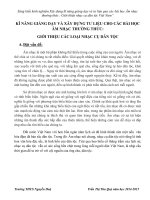 KĨ NĂNG GIẢNG dạy và xây DỰNG tư LIỆU CHO các bài học âm NHẠC THƯỜNG THỨC