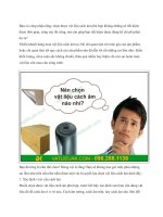 Bí quyết lựa chọn vật liệu cách âm