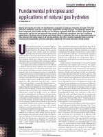 Các định luật cơ bản và ứng dụng  của  khí Hydrates