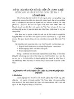 TIỂU LUẬN: PHÂN TÍCH MỘT SỐ ĐẶC ĐIỂM CỦA DOANH NGHIỆP LIÊN DOANH  VÀ LIÊN HỆ VỚI TẬP ĐOÀN DỆT MAY 19  5 LỜI MỞ ĐẦU