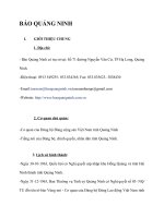 báo cáo thực tập tổng hợp khoa báo chí tại tờ báo quảng ninh