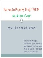 Đ ề   t à i   ố n g   t h é p   n h ồ i   b ê t ô n G