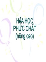 Bài giảng hóa học phức chất nâng cao