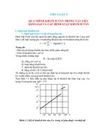 Tiểu luận 3 quá trình khuếch tán trong vật liệu kim loại và các định luật khuếch tán 