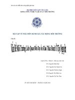 đề tài vấn đề môi trưởng liên quan đên dự án khai thác boxit ở tây nghuyên