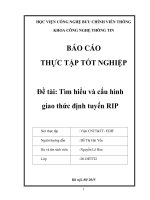Báo cáo thực tập tốt nghiệp tìm hiểu và cấu hình giao thức định tuyến RIP 