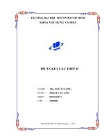 Thiết kế hệ thống kết cấu bằng thép của một nhà xưởng 1 tầng, 1 nhịp có cầu trục hoạt động