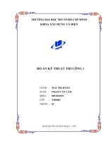 THIẾT KẾ TỔ CHỨC THI CÔNG ĐÚC BÊTÔNG CỐT THÉP TOÀN KHỐI