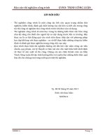 báo cáo thí nghiệm công trình