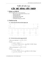 thiết kế môn học cầu bê tông cốt thép