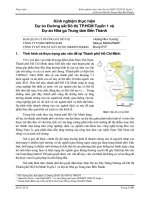 kinh nghiệm thưcj hiện dự án đường sắt đô thị tp hồ chí minh tuyến số 1