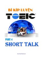 mẹo làm part 4 toeic 