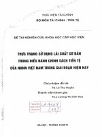 Thực trạng sử dụng lãi suất cơ bản trong điều hành chính sách tiền tệ của nhnn việt nam trong giai đoạn hiện nay