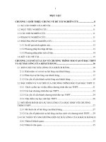 Sự hài lòng của học sinh với chương trình THPT chất lượng cao tại hà nội 