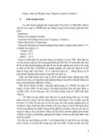 Báo cáo thực tập: Tình hình sản xuất kinh doanh của công tyTiếp vận Thăng Long