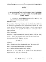 ĐỀ ÁN TỐT NGHIỆP: ĐỀ XUẤT MỘT SỐ BIỆN PHÁP NHẰM NÂNG CAO LỢI NHUẬN TẠI CÔNG TY TINH DẦU VÀ CÁC SẢN PHẨM TỰ NHIÊN