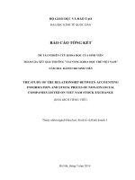 Mối liên hệ giữa thông tin kế toán và giá cổ phiếu 