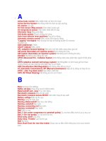 Từ vựng tiếng anh ngành ô tô