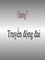 Chương 7 truyền động đai