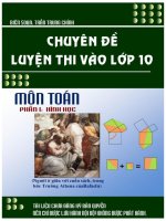 CHUYÊN đề HÌNH học ôn THI vào lớp 10 các TRƯỜNG CHUYÊN