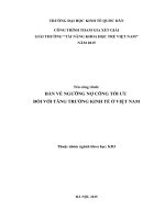 Bàn về ngưỡng nợ công tối ưu đối với tăng trưởng kinh tế ở việt nam 