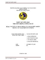 Bài tiểu luận: Nguyên lý hoạt động của mạch điều khiển trong các loại hộp số tự động