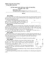 Đề thi GVDG cấp trường ( Có đáp án) Môn vật lý