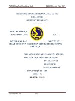 Bài thuyết trình : cấu tạo nguyên lý hoạt động của mạch điện điều khiển hệ thống thủy lực