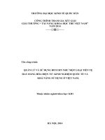 Quản lý và sử dụng bitcoin như một loại tiền tệ hay hàng hóa điện tử kinh nghiệm quốc tế và khả năng sử dụng tại việt nam 