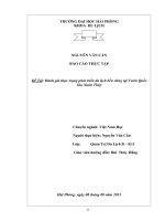 Báo cáo tốt nghiệp: Đánh giá thực trạng phát triển du lịch bền vững tại Vườn Quốc Gia Xuân Thủy