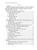 THỊ TRƯỜNG KINH DOANH DỊCH VỤ TỔ CHỨC SỰKIỆN VÀ HOẠT ĐỘNG KINH DOANH DỊCH VỤ TỔ CHỨC SỰ KIỆN CỦA CÔNG TY TNHH LIÊN HIỆP NGUYỄN LÊ