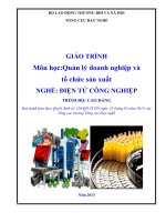 Giáo trình quản lý doanh nghiệp và tổ chức sản xuất   nghề điện tử công nghiệp   trình độ cao đẳng (tổng cục dạy nghề) 