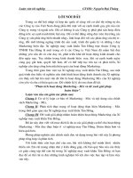 Phân tích hoạt động Marketing - Mix đề xuất giải pháp hoàn thiện