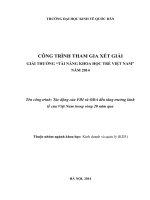 Tác động của FDI và ODA đến tăng trưởng kinh tế của việt nam trong vòng 20 năm qua 