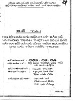 Nghiên cứu các biện pháo bảo vệ và phòng tránh thiệt hại do lũ bão gây ra đối với các công trình bưu điện cho các tỉnh miền trung