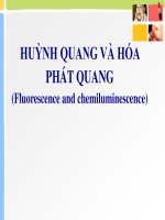 Bài giảng Phân tích huỳnh quang và phát quang