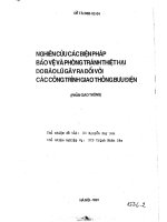 Nghiên cứu các biện pháo bảo vệ và phòng tránh thiệt hại do lũ bão gây ra đối với các công trình giao thông bưu điện