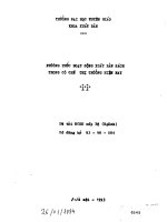 Phương thức hoạt động xuất bản sách trong cơ chế thị trường hiện nay