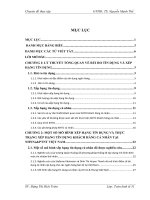 Xây dựng mô hình xếp hạng và đánh giá rủi ro tín dụng cá nhân cho Ngân hàng Nông Nghiệp và Phát triển Nông thôn Việt Nam