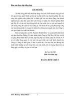 Báo cáo thực tập tổng hợp: Công tác sản xuất kinh doanh của công ty dệt may Hà Nội