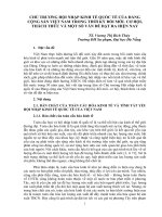 chủ trương hội nhập kinh tế quốc tế của đảng cộng sản việt nam trong thời kỳ đổi mới  cơ hội, thách thức và một số vấn đề đặt ra hiện nay 