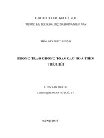 Phong trào chống toàn cầu hóa trên thế giới ( luận văn ths  quan hệ quốc tế ) 